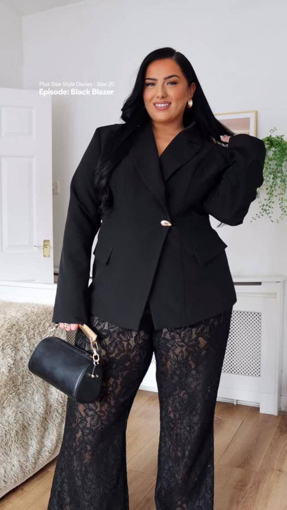 25 Satin Lace Cami Blazer Outfits Ideas Image