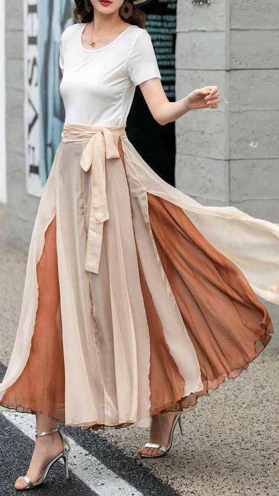24 Gradient Skirt Outfit Ideas Image
