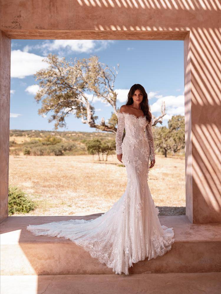 27 Satin Lace Pearl Wedding Dress Outfits Image