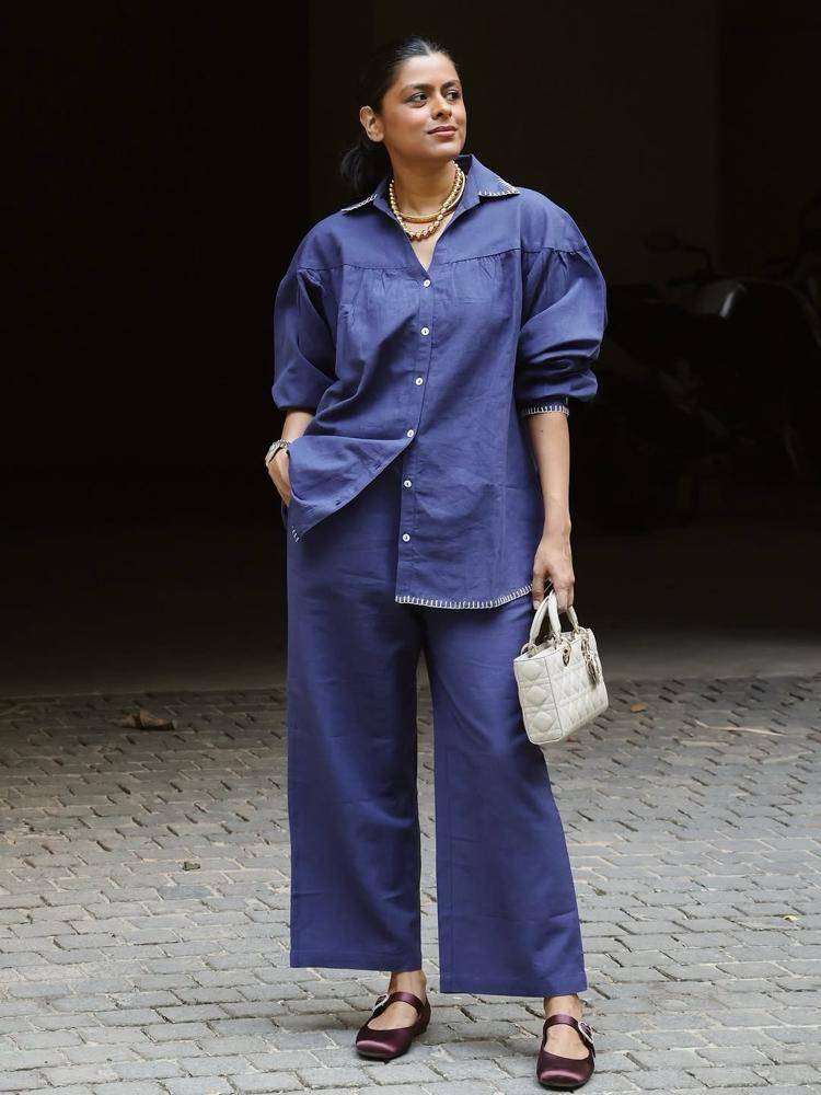 19 Navy Linen Pants Outfit Ideas Image