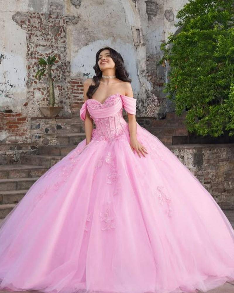 22 Satin Lace Pink Dress Outfits Image