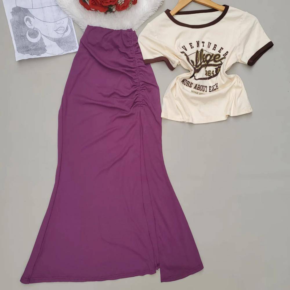 24 Gradient Skirt Outfit Ideas Image