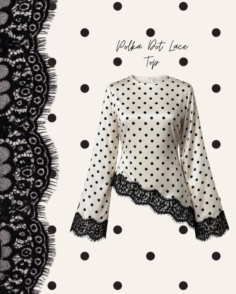 23 Satin Lace Polka Dots Outfits Image