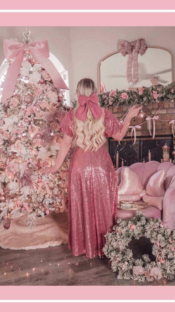 22 Satin Lace Pink Dress Outfits Image