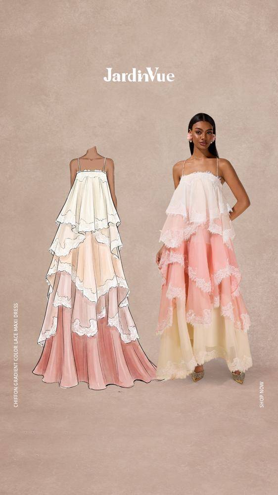 24 Gradient Skirt Outfit Ideas Image