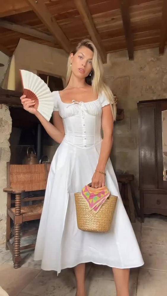 24 Milkmaid Dress Outfit Ideas Image
