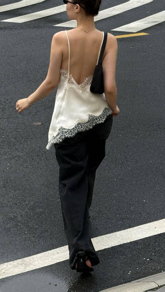23 Satin Lace Cami Outfits Ideas Image
