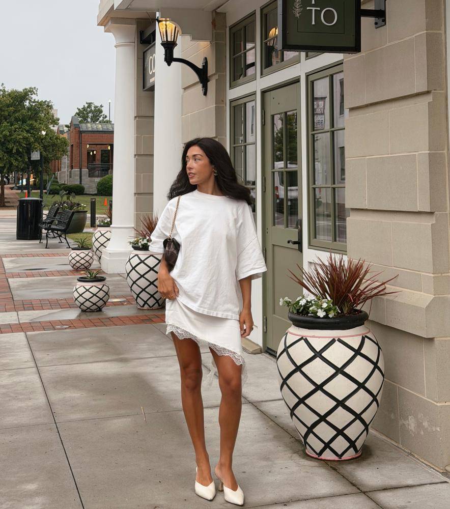 18 Zara Lace Skirt Satin Outfits Ideas Image