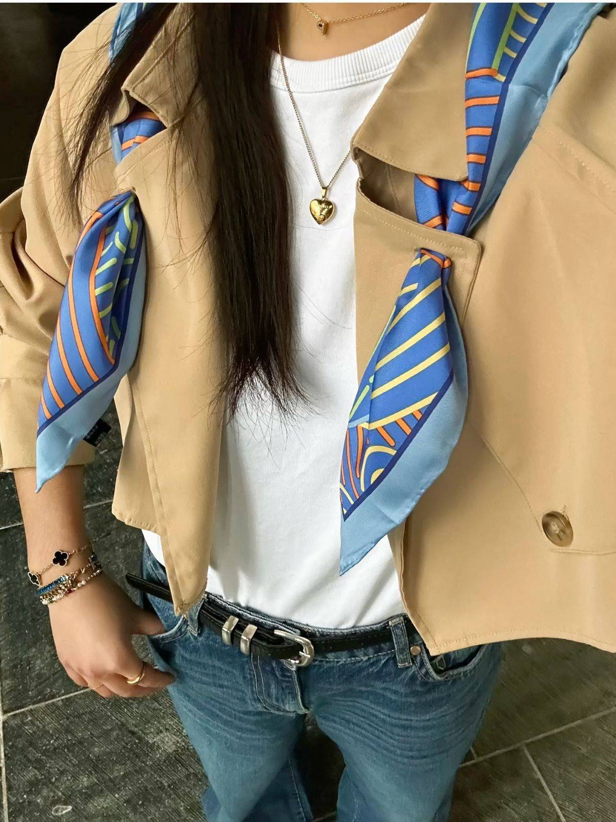 21 Silk Scarf Outfit Ideas Image