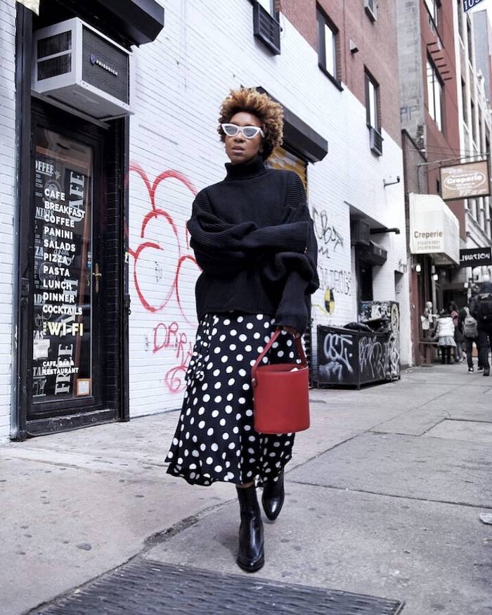 21 Red Polka Dot Skirt Outfits Image