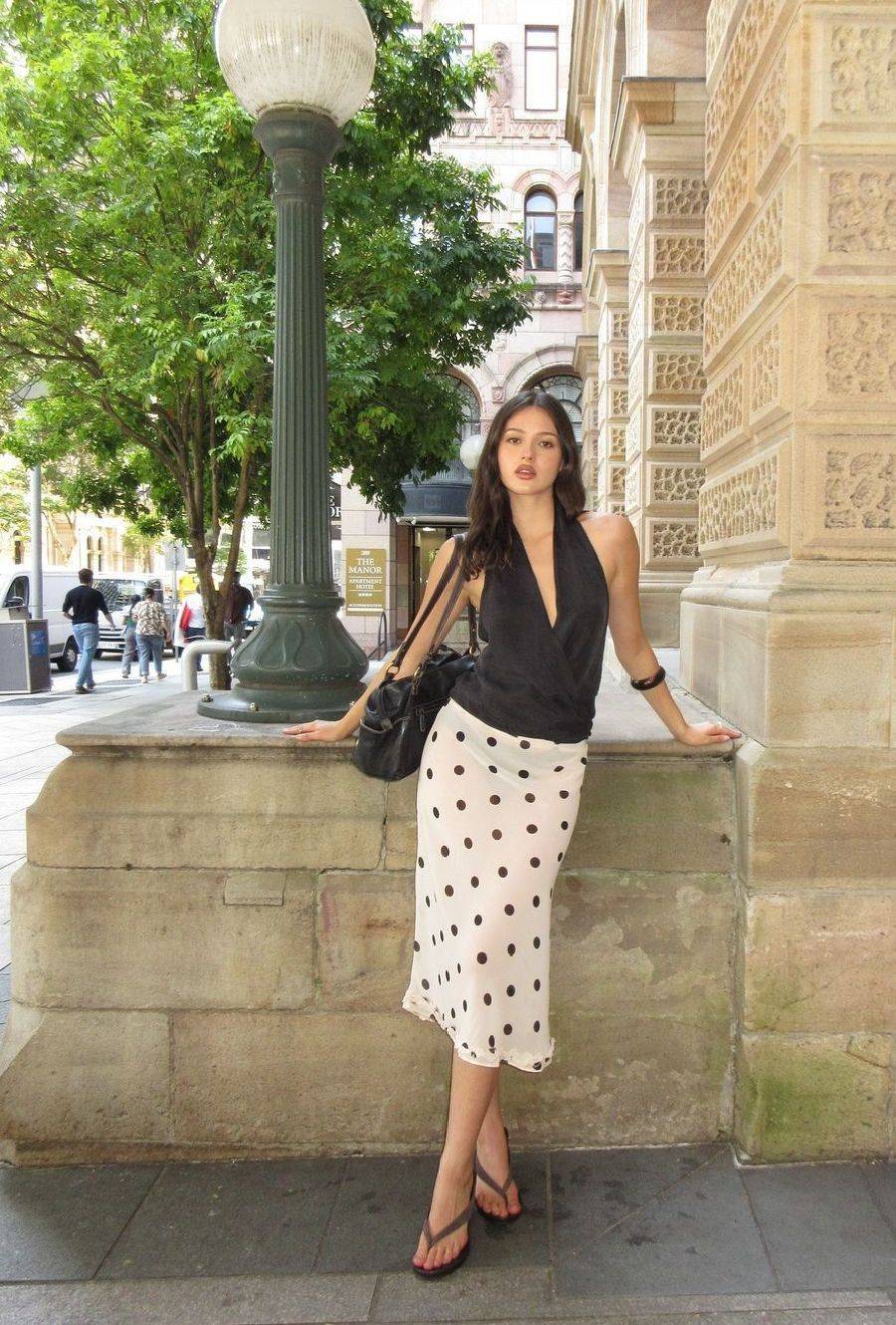 25 White Polka Dot Skirt Outfits Image