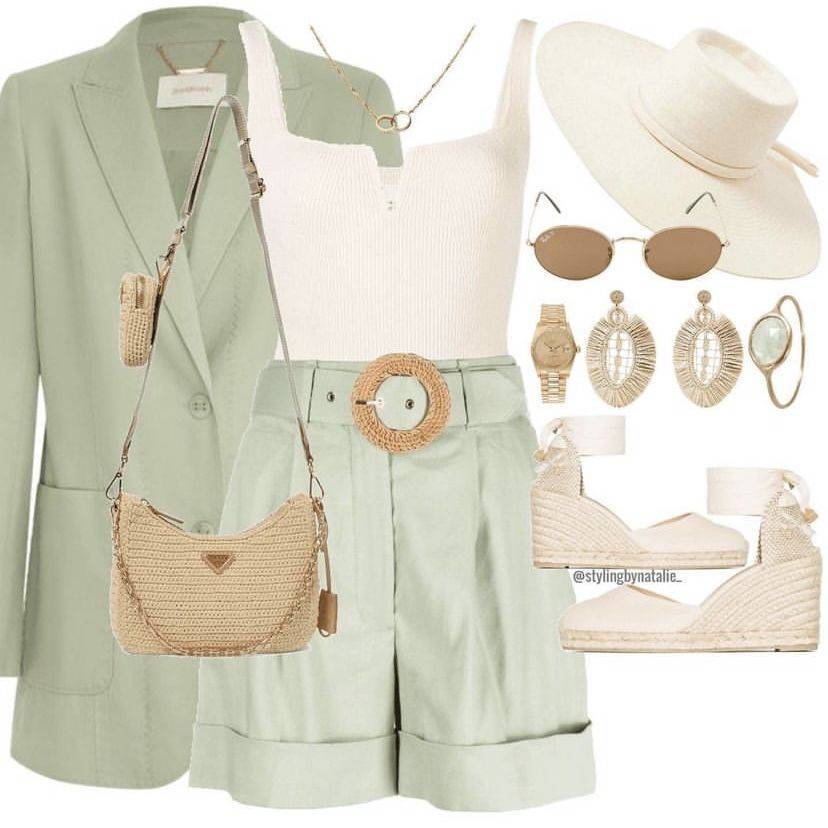 21 Green Resort Shorts Outfit Ideas Image