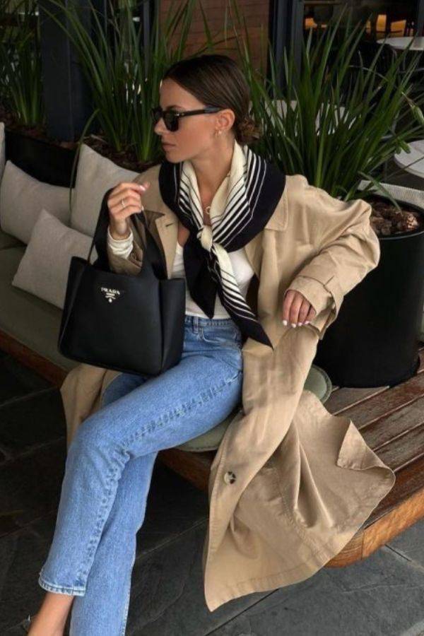 21 Silk Scarf Outfit Ideas Image