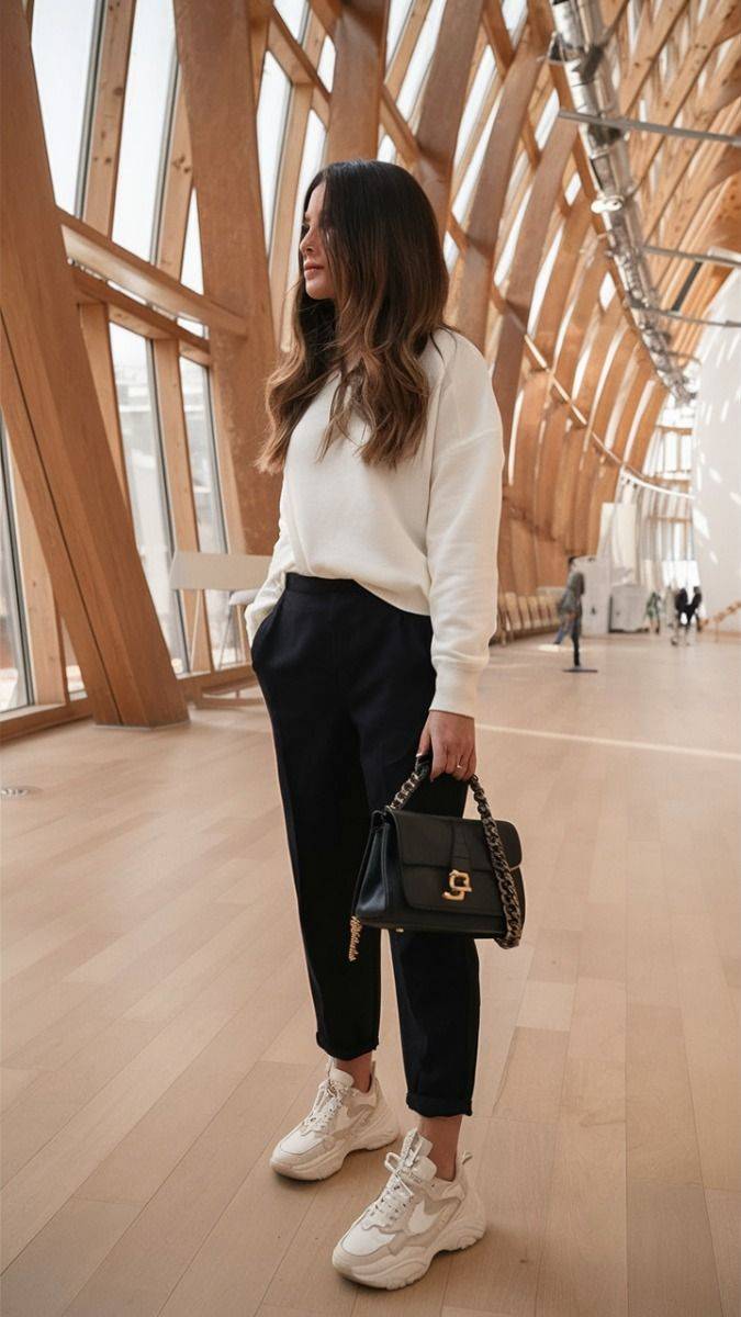 17 White Sneaker Outfit Ideas Image