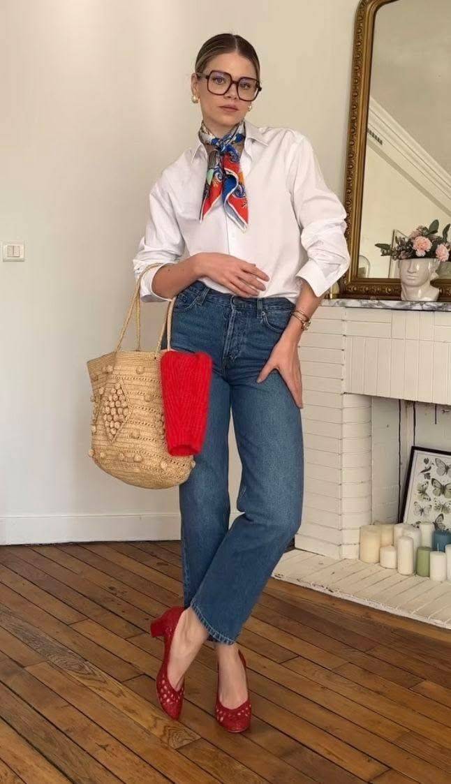 21 Silk Scarf Outfit Ideas Image