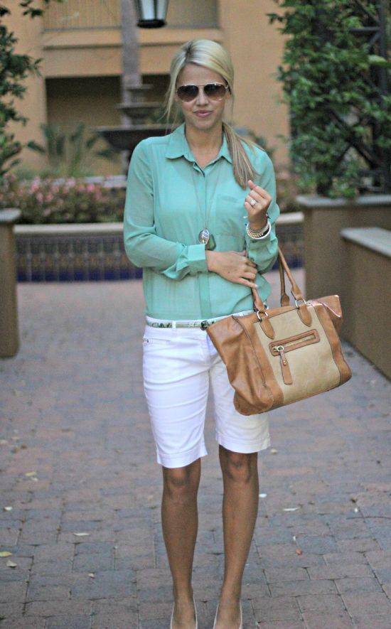 21 Green Resort Shorts Outfit Ideas Image