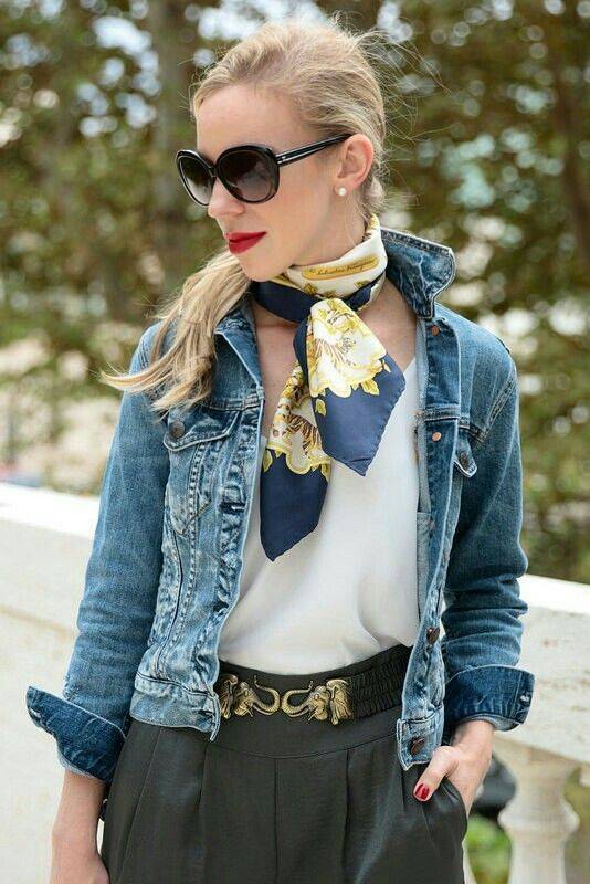 21 Silk Scarf Outfit Ideas Image