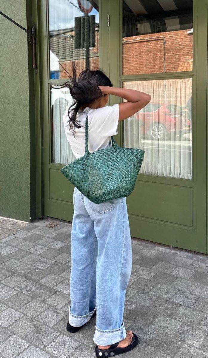 16 Woven Bag Outfit Ideas Image