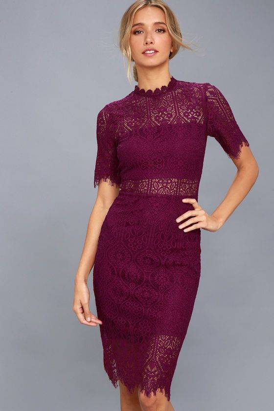 15 Burgundy Lace Trim Shorts Outfits Image