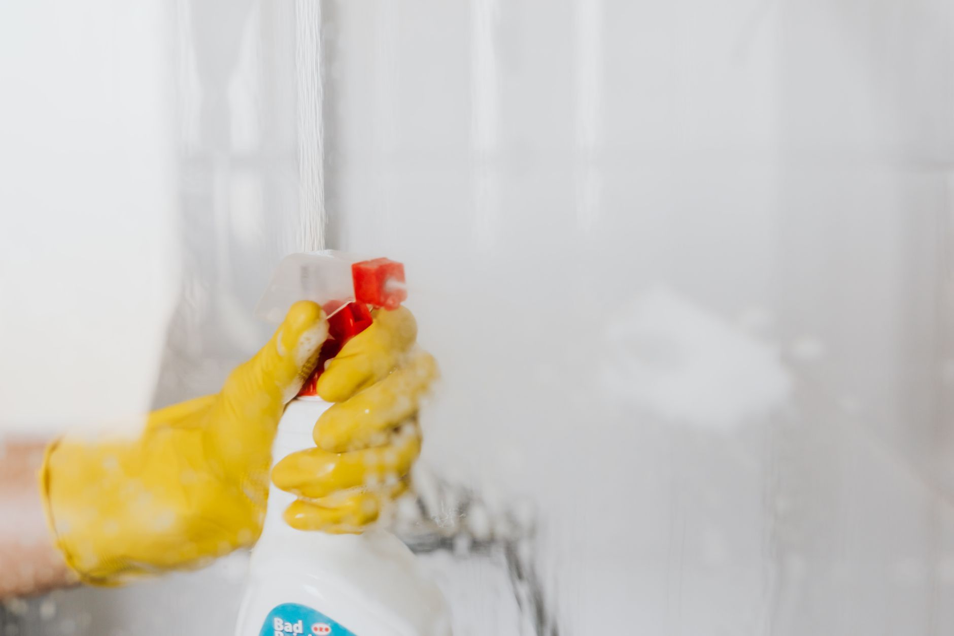 woman making homemade stain remover with natural ingredients