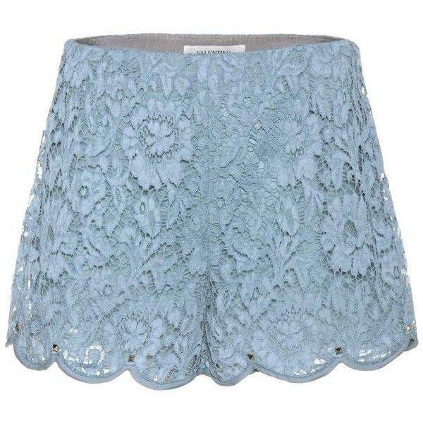 18 Blue Lace Trim Shorts Outfits Image