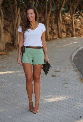21 Green Resort Shorts Outfit Ideas Image