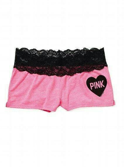 23 Pink Lace Trim Shorts Outfits Image