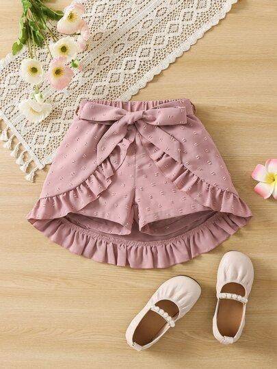 23 Pink Lace Trim Shorts Outfits Image