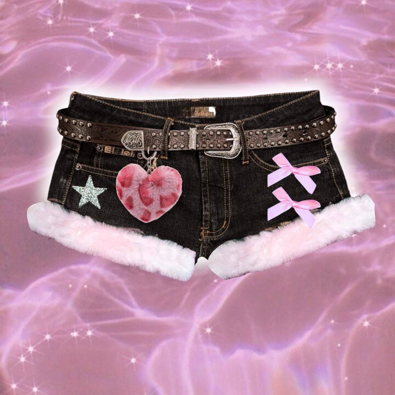 23 Pink Lace Trim Shorts Outfits Image