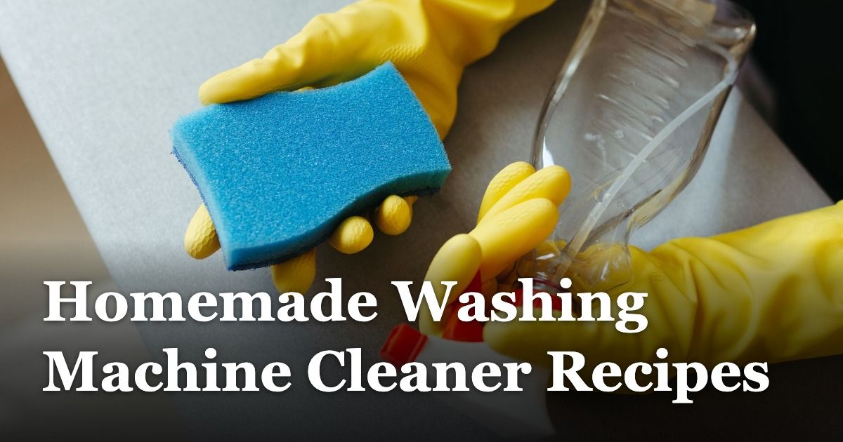 Homemade Washing Machine Cleaner Recipes