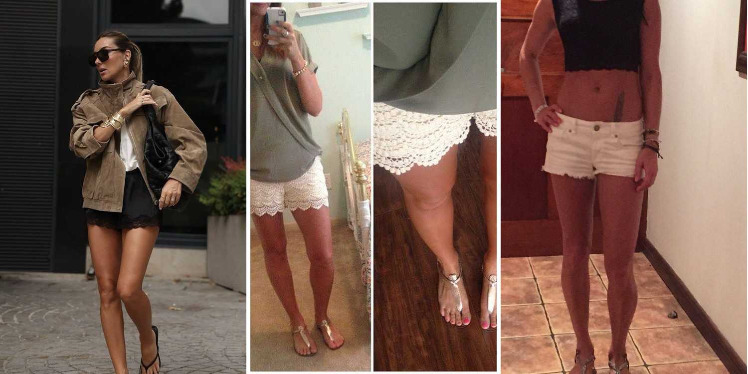 12 Brown Lace Trim Shorts Outfits