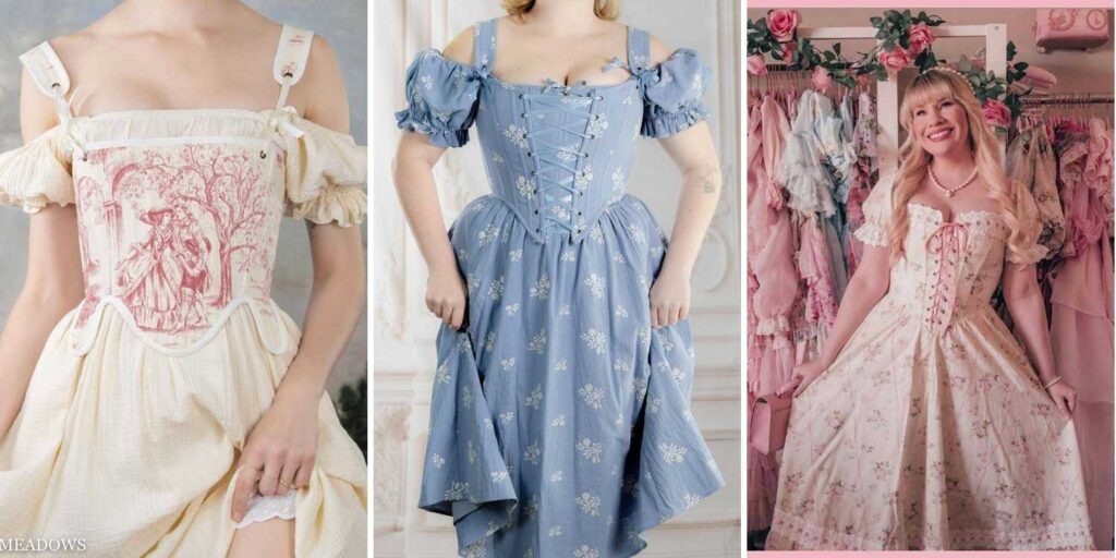 21 Corset Dress Milkmaid Dress Outfit Ideas