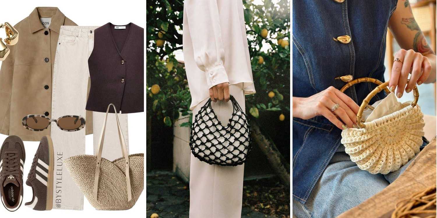 16 Woven Bag Outfit Ideas